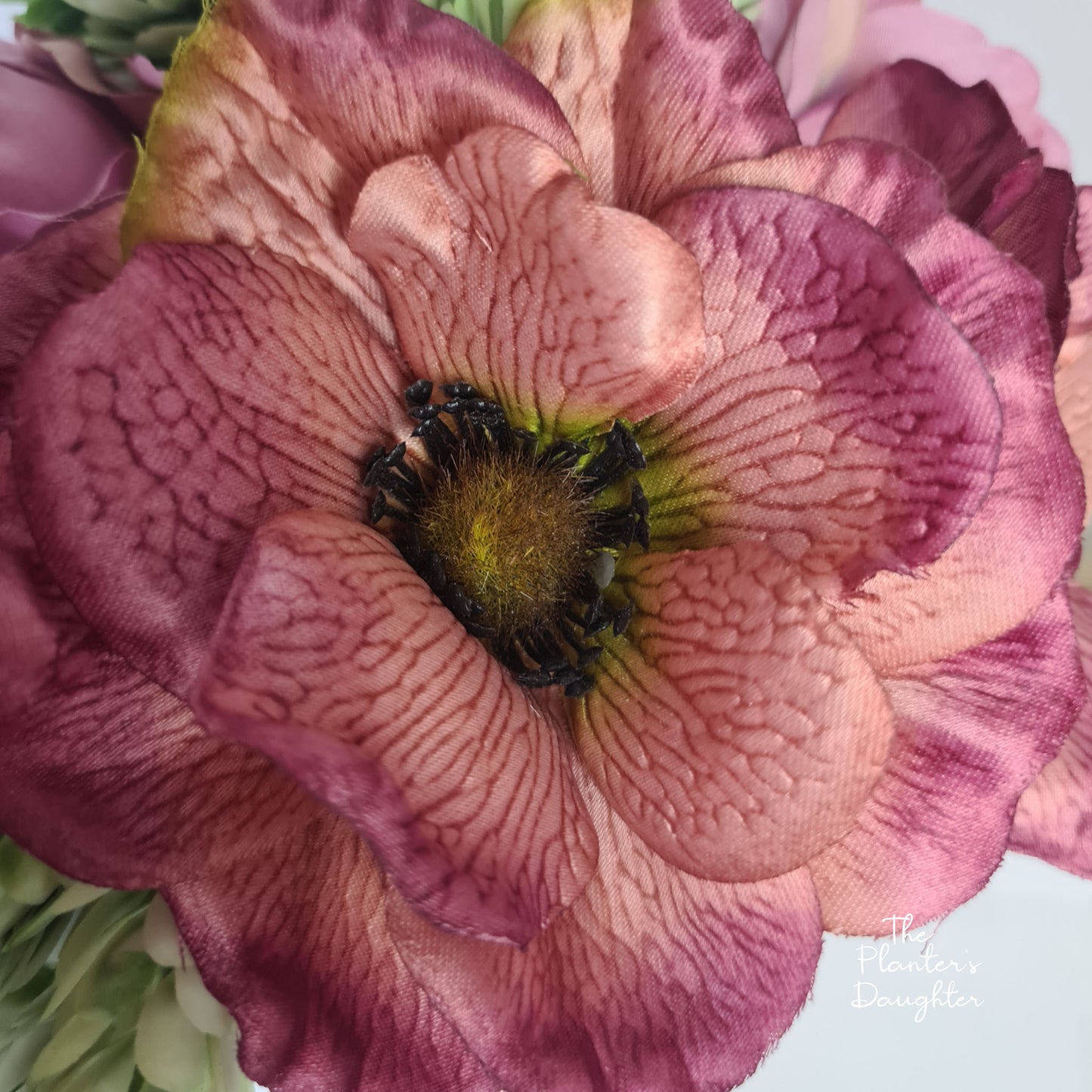 Lydia Peonies Bouquet Set with Vase