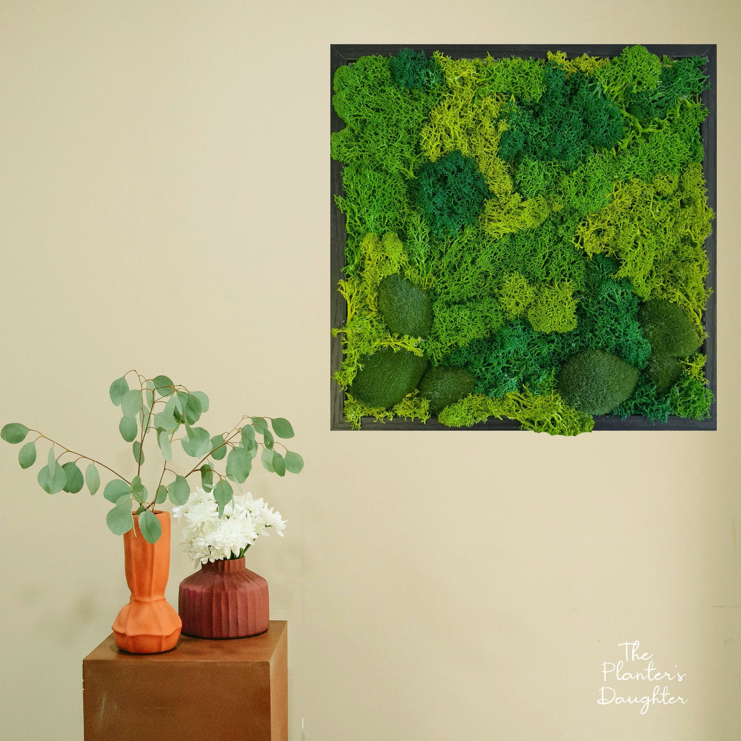 Moss Euphoria Frame, 23x23cm